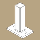 SPRINZ_Pfostensystem-Piktogramm-Pfostenanker-Aufschrauben-101055PIBNVomFveRp7 Premium Alu-Pfosten 60x60 mm zur Befestigung für Sprinz Glaselemente