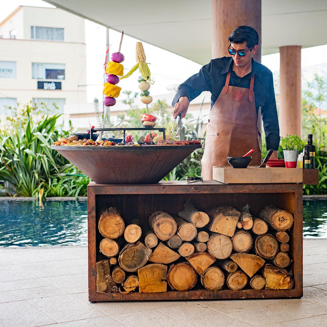 OFYR ISLAND CORTEN 100 TEAKHOLZ