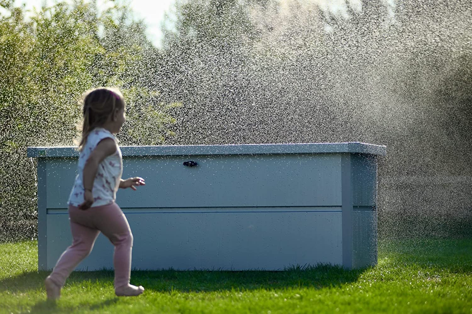 Ambiente2GQnHePD3sYW91 Gartenbox aus Metall Kissenbox Wetterfest Gartenkiste Aufbewahrungsbox