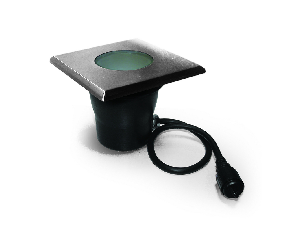 Easy Connect Einbauleuchte 65486 12x12cm (Edelstahl 316L) IP 67 MR 20 LED 3000K Einbautiefe 95mm