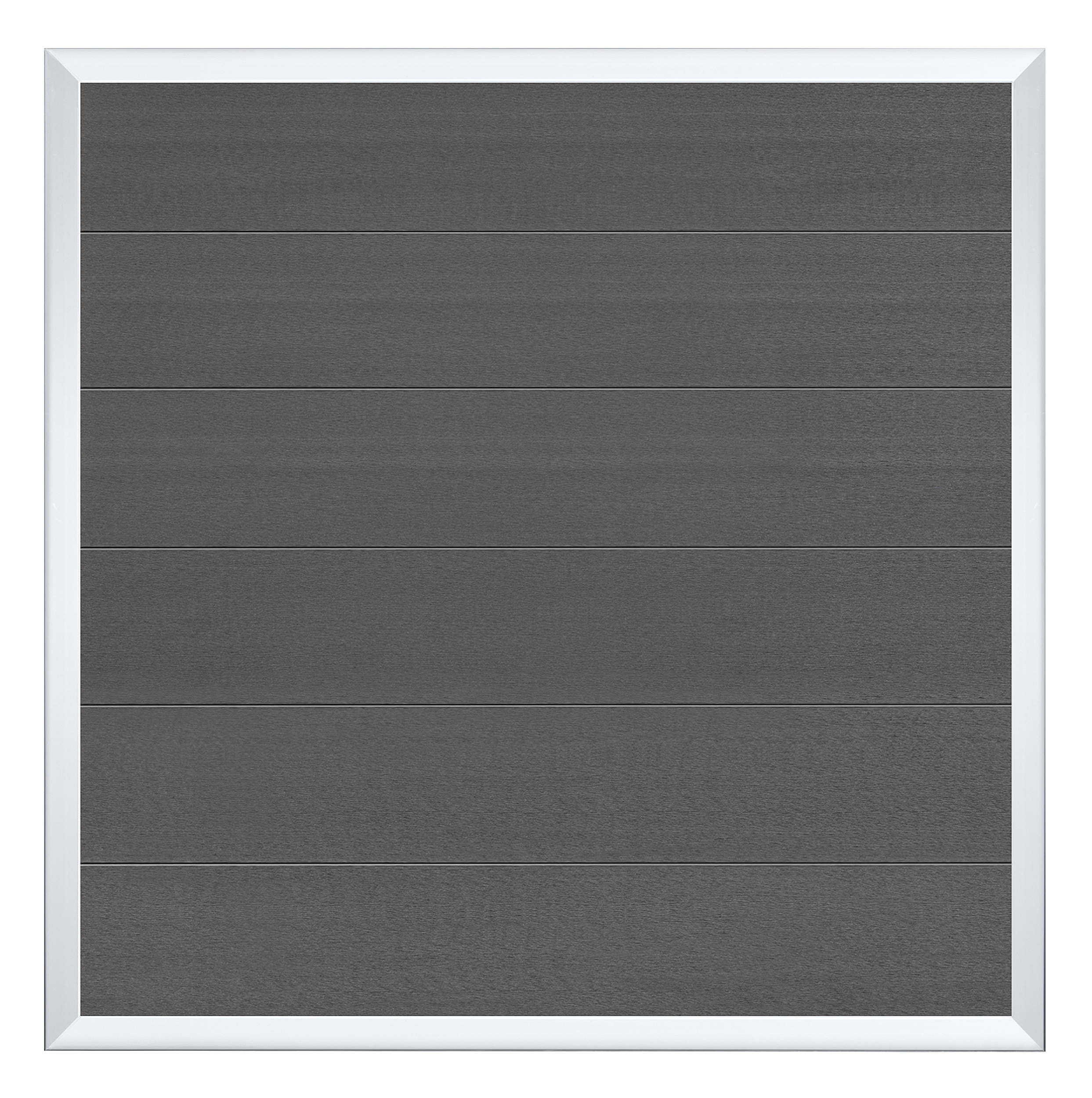 52100-W1 WPC-Rahmenzaun 180x180 cm anthrazit Sichtschutz