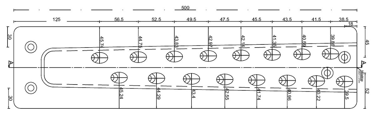 3NvRONdcO5GmpT Pitzl Schwerlast Verbinder HVP für Holz-Holzanschluss 120x500x20 mm Inkl. Abhubsicherung 88450.1000