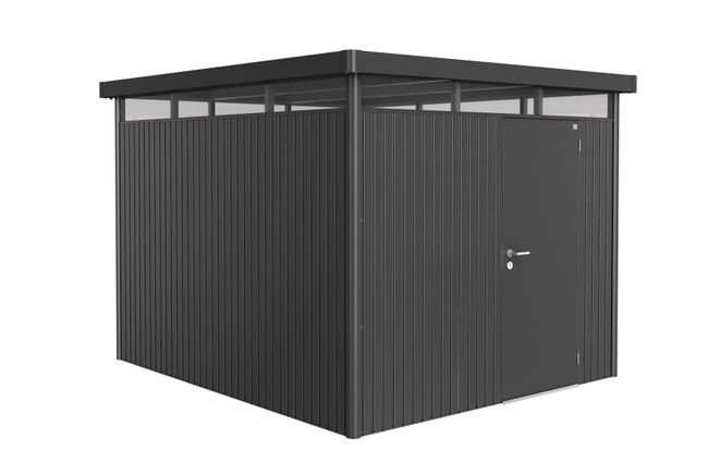 Biohort Gerätehaus HighLine Gr. H5 (dunkelgrau-metallic, Standardtür)