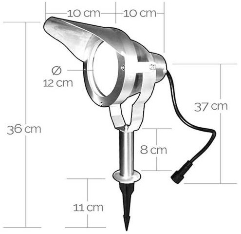 Easy Connect 65370 LED Strahler DESIGN ALU - IP 67 - MR 30 (10W)