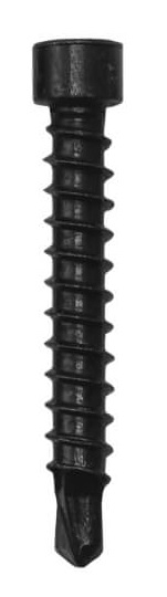 Bohrschrauben 4,2x28 mm Edelstahl A2 schwarz zur Befestigung von Clips auf Aluminium, 100 Stk.