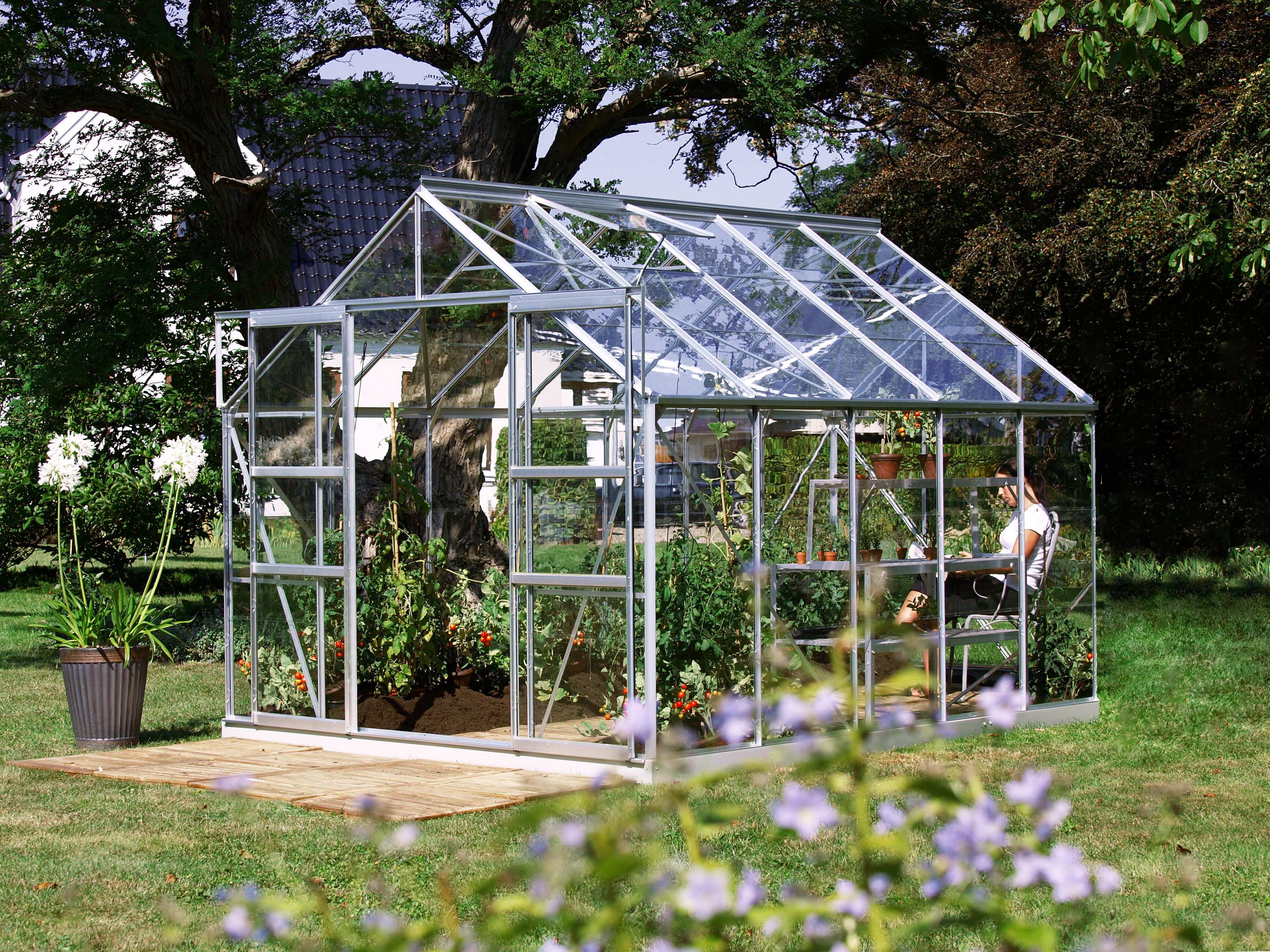 Gewächshaus Mars 8300 ESG 3mm, alu