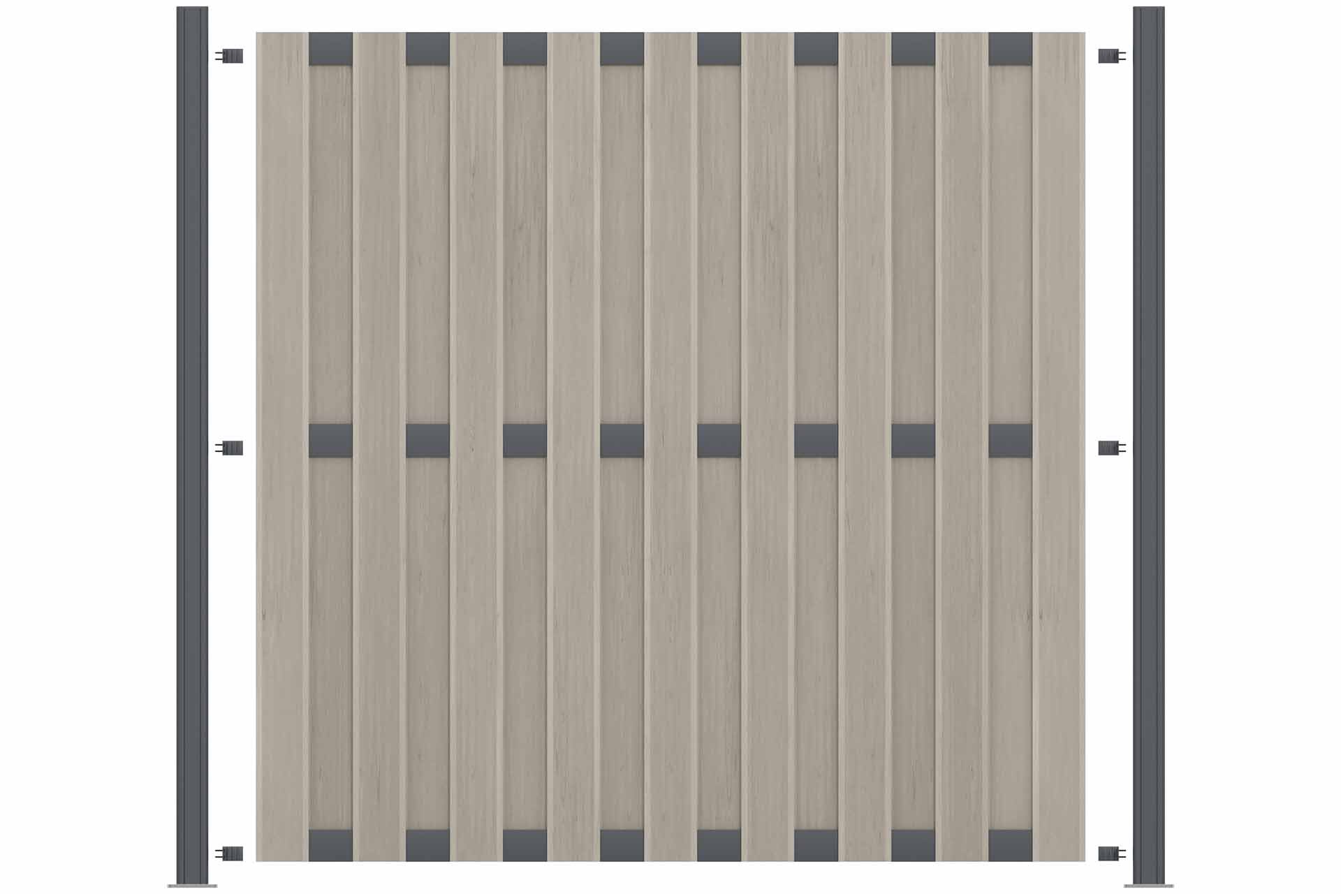 FABO-sandfFRmdrrhKyGhH Sichtschutz WPC FABO DIY-Zaun 180x180 cm sand