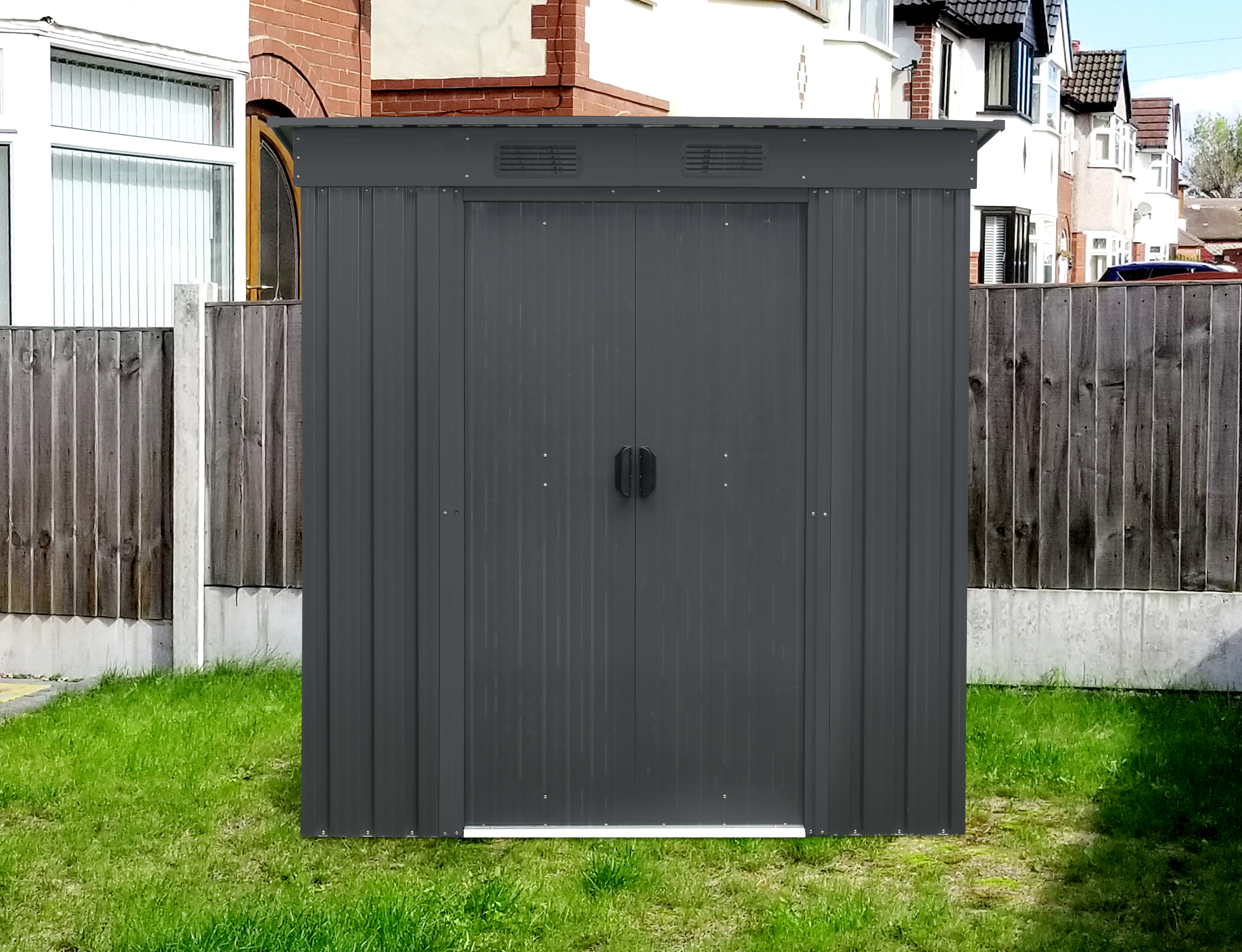 Gerätehaus Leipzig II 64, anthrazit matt