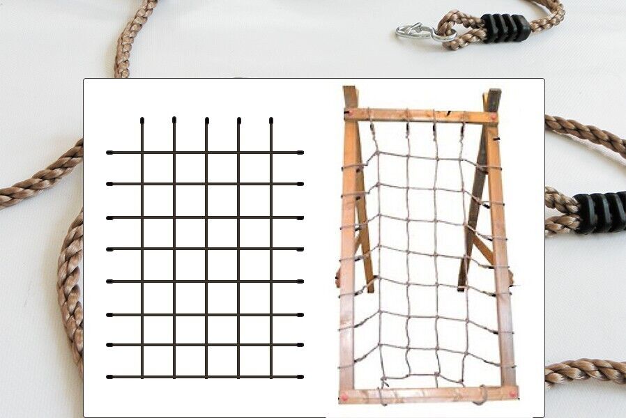 1oMdFpHvpwjhjk Kletternetz mit Maschenweite 25x25 cm für Spielturm Netz Klettergerüst