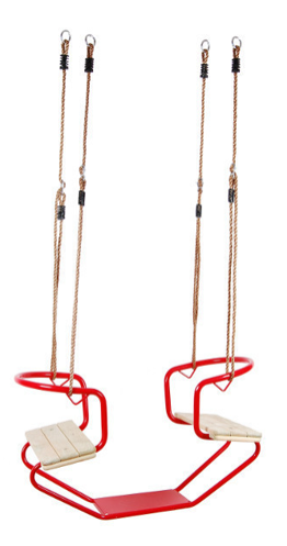 Gondelschaukel ROT Schiffschaukel Doppelschaukel Schaukel Zweisitzerschaukel