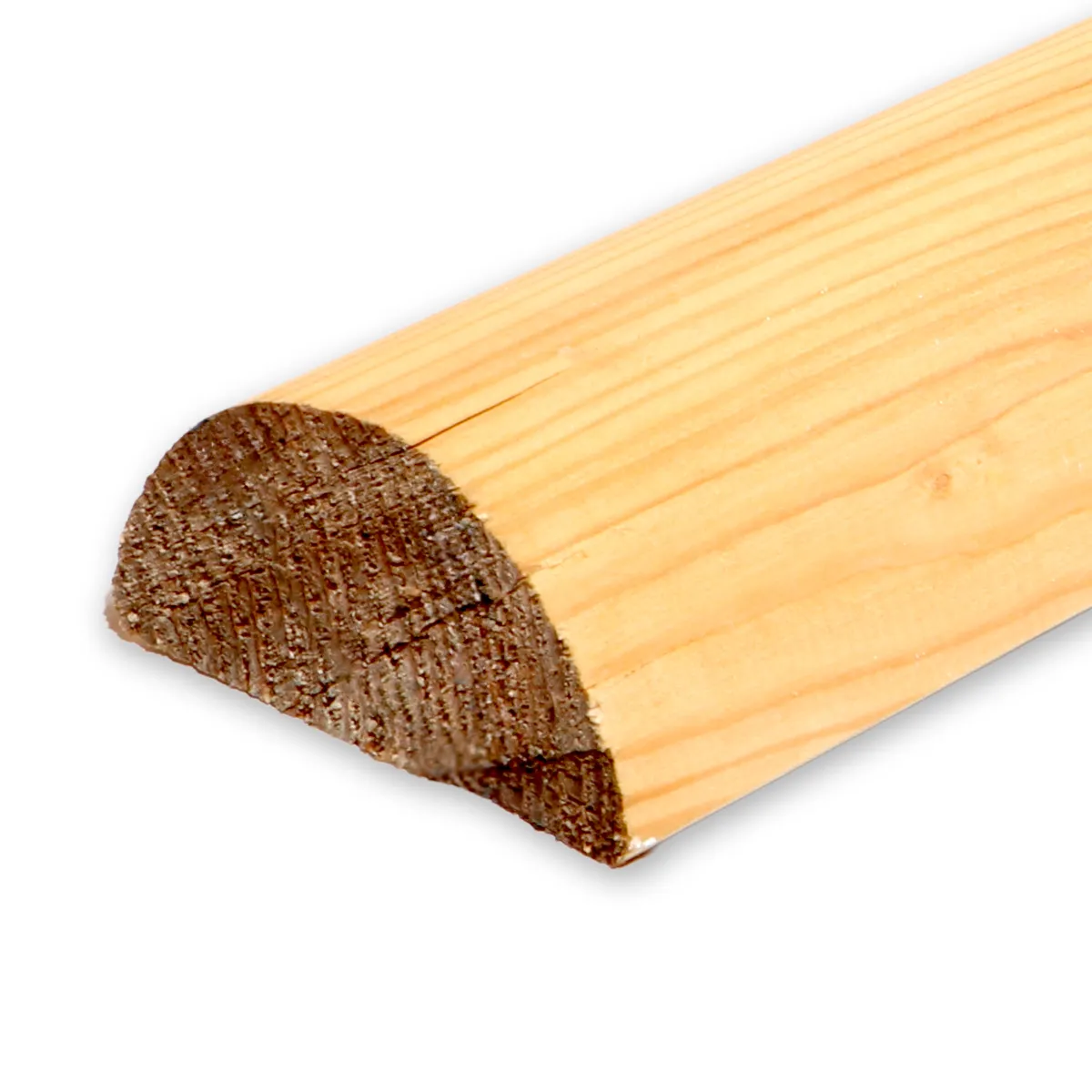 Zaunriegel Lärche Natur halbrund Ø 9 cm Länge 120 cm Querriegel für Gartenzaun