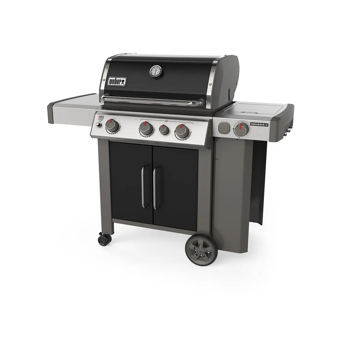 Weber Genesis II EP-335 GBS Black – Premium Gasgrill mit Sear Station & Seitenkocher