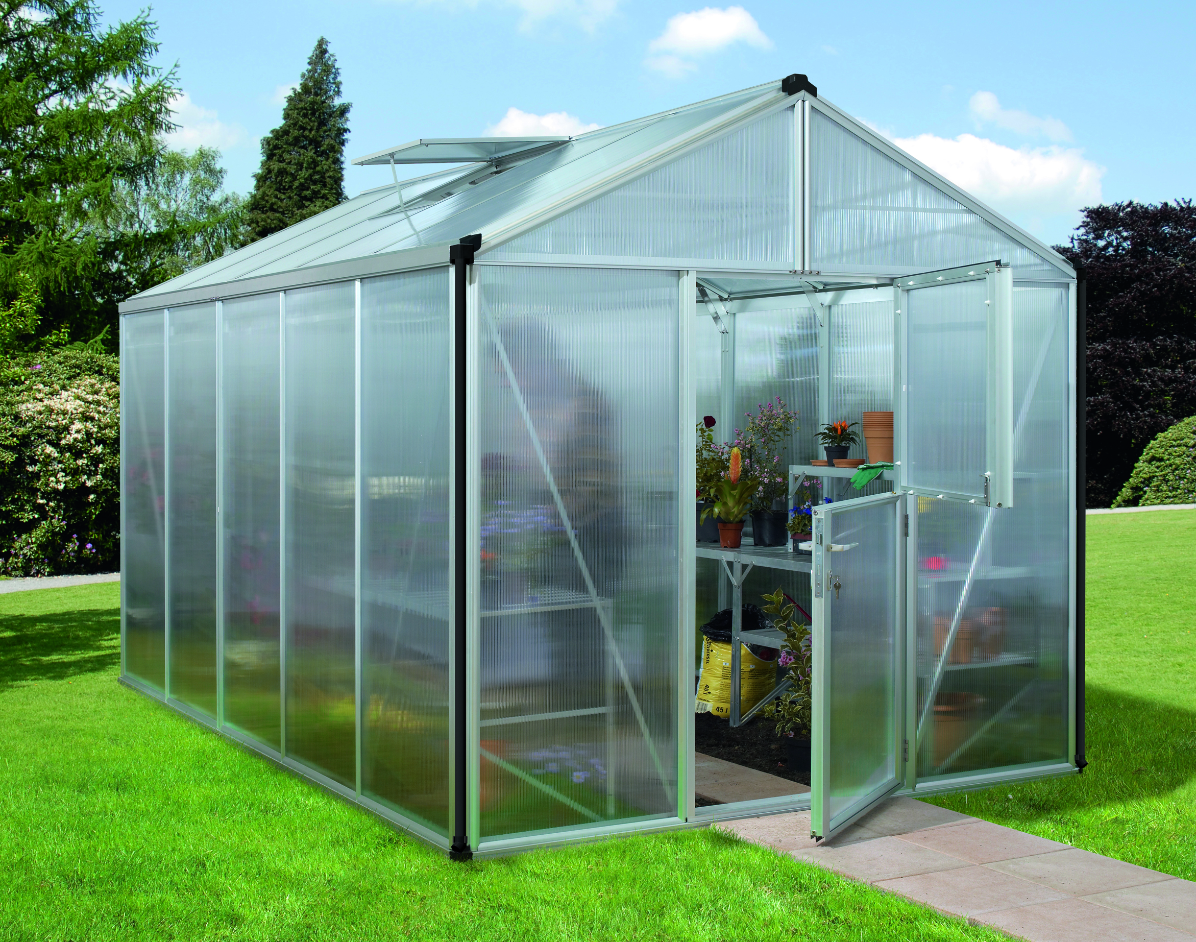 Gewächshaus Zeus 10000 HKP 10mm, alu