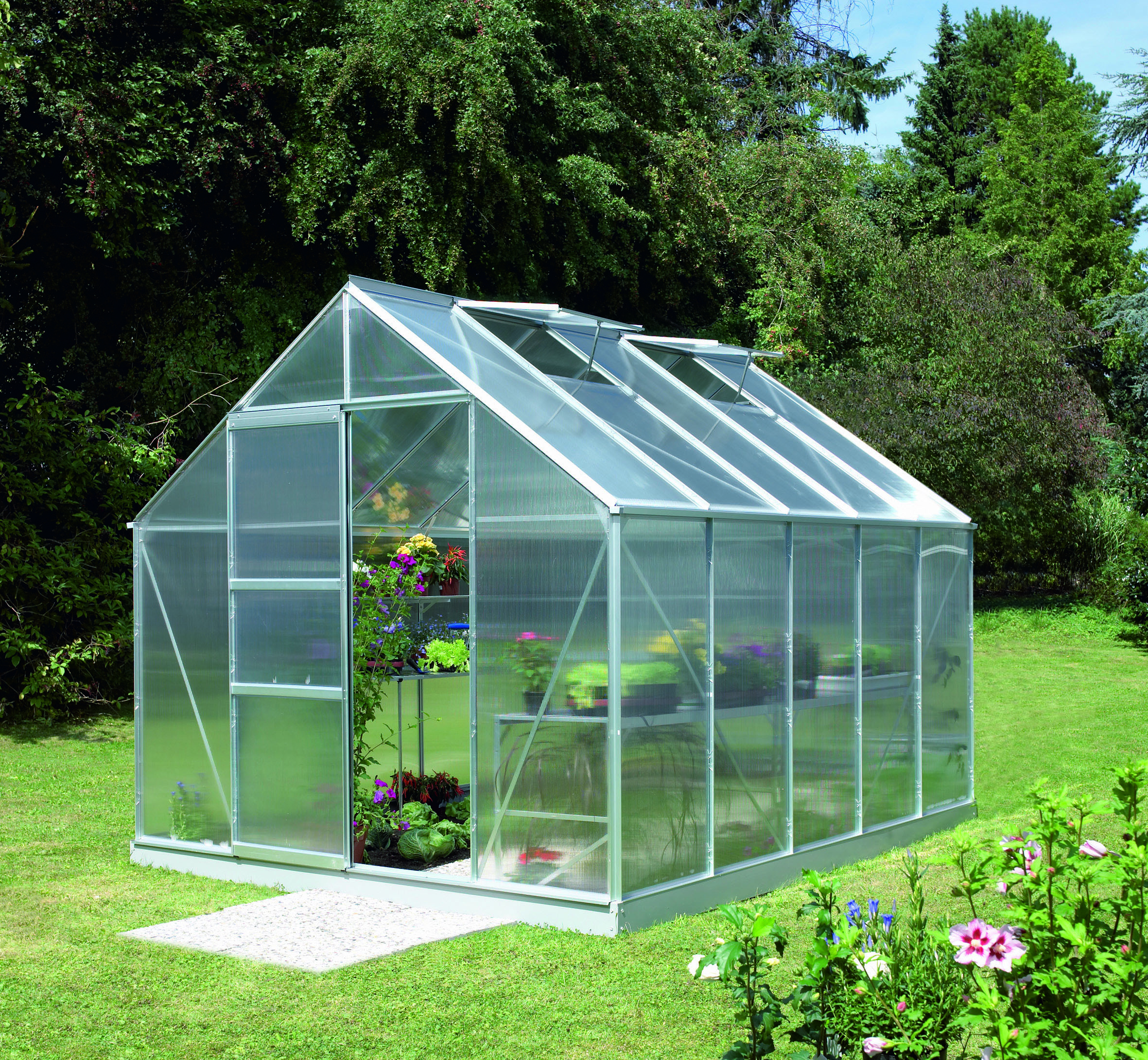 Gewächshaus Merkur 8300 HKP 4mm, alu