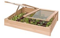 Hochbeet Kräuterbeet 125x85x101/110 cm Frühbeet aus Lärchenholz