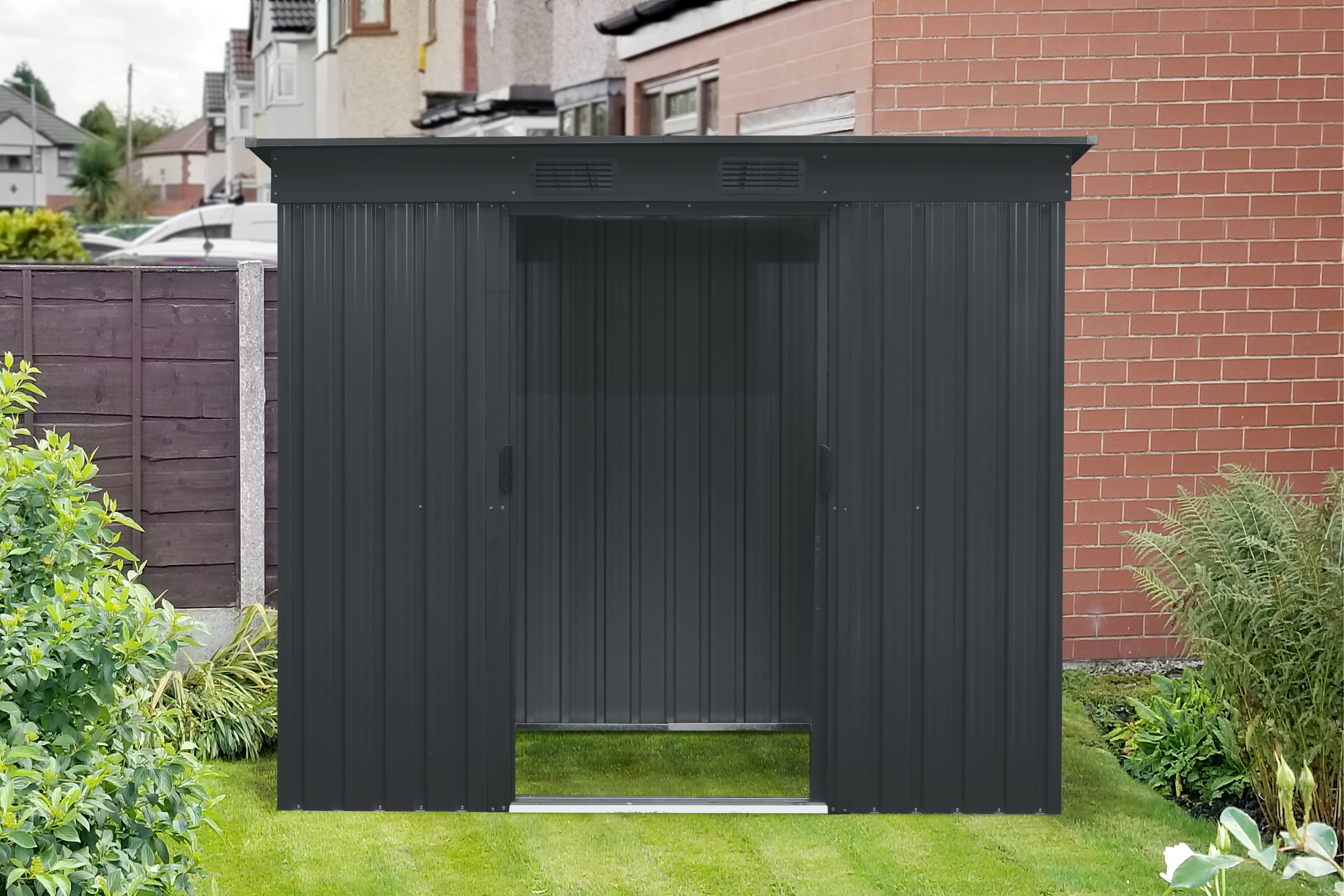 Gerätehaus Leipzig II 84, anthrazit matt