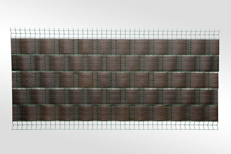 365_7 PREMIUM Sichtschutzstreifen RATTAN 2550x190x4 mm für Doppelstabmatten