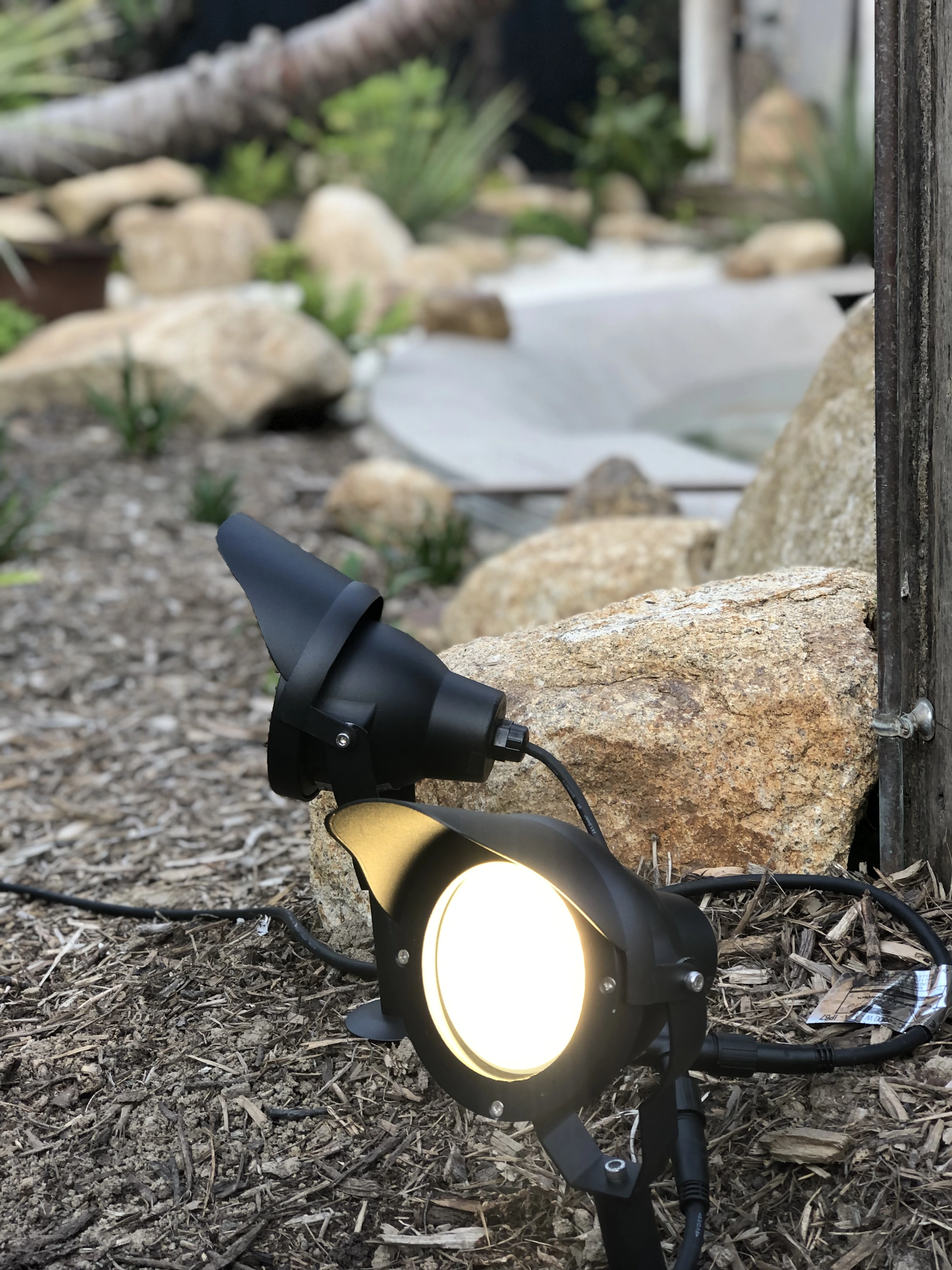 LED Gartenstrahler TARGET mit Erdspieß aus Aluminium schwarz  für Gartenbeleuchtung