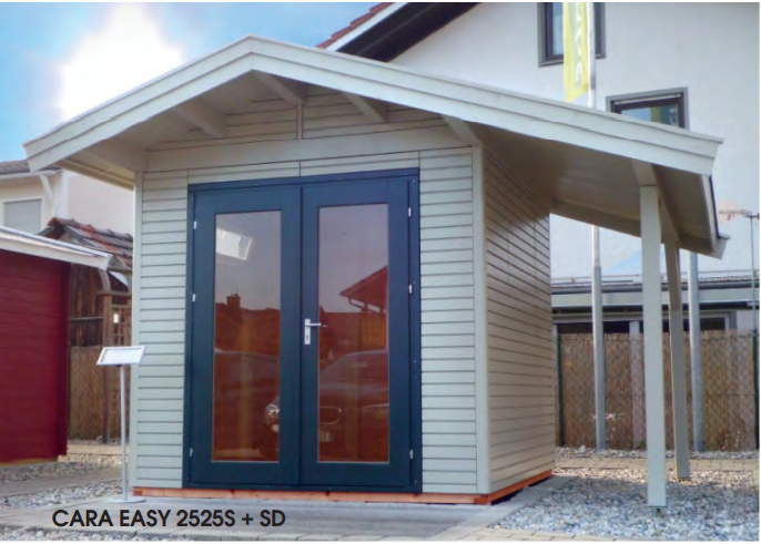 Cara-Easy-2525S-SD Premium Gartenhaus Stockholm