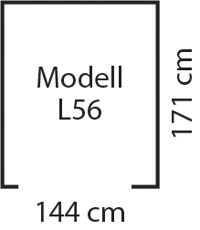 Gerätehaus Wand-Zierde „LeanTo“ 56 H178, anthrazit