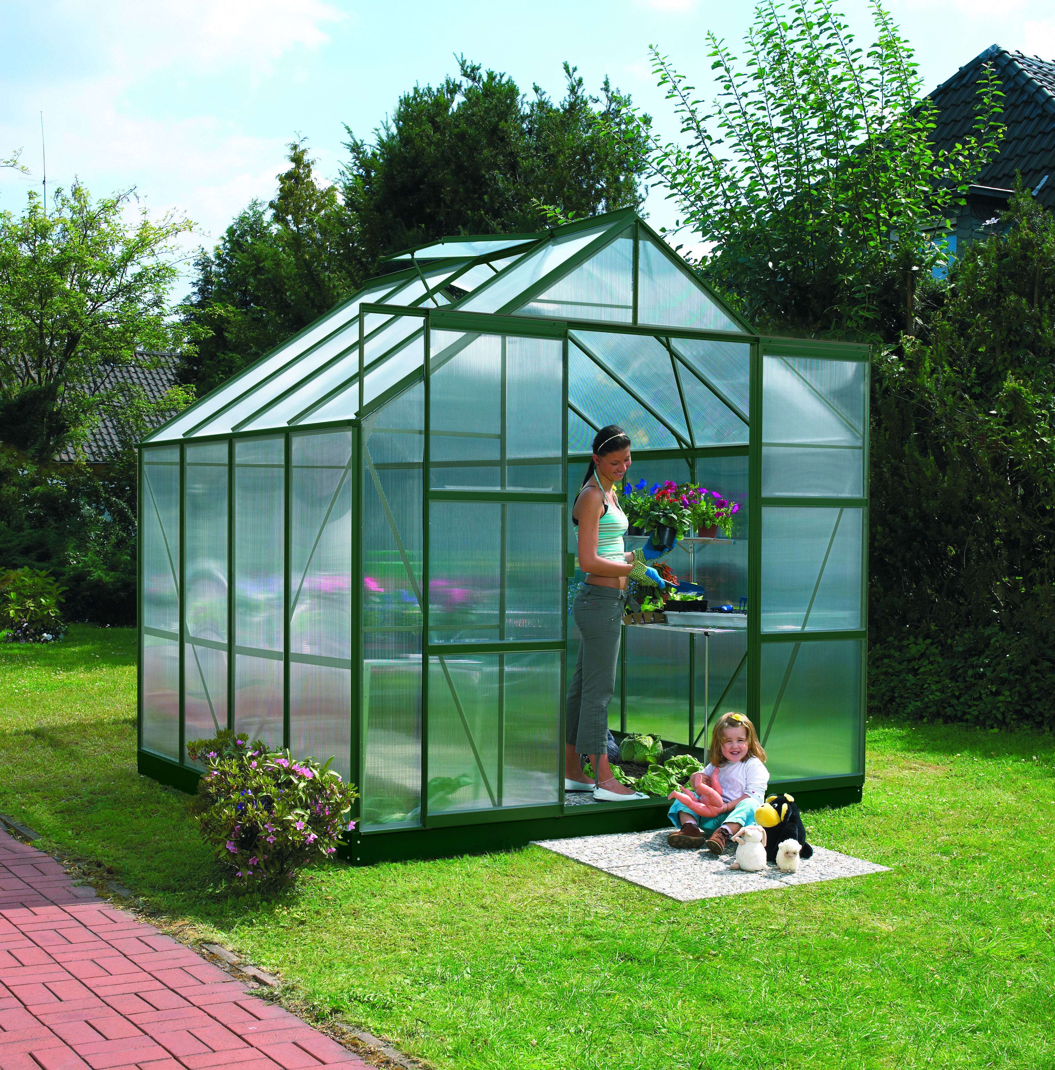 Gewächshaus Mars 6700 HKP 4mm, smaragd