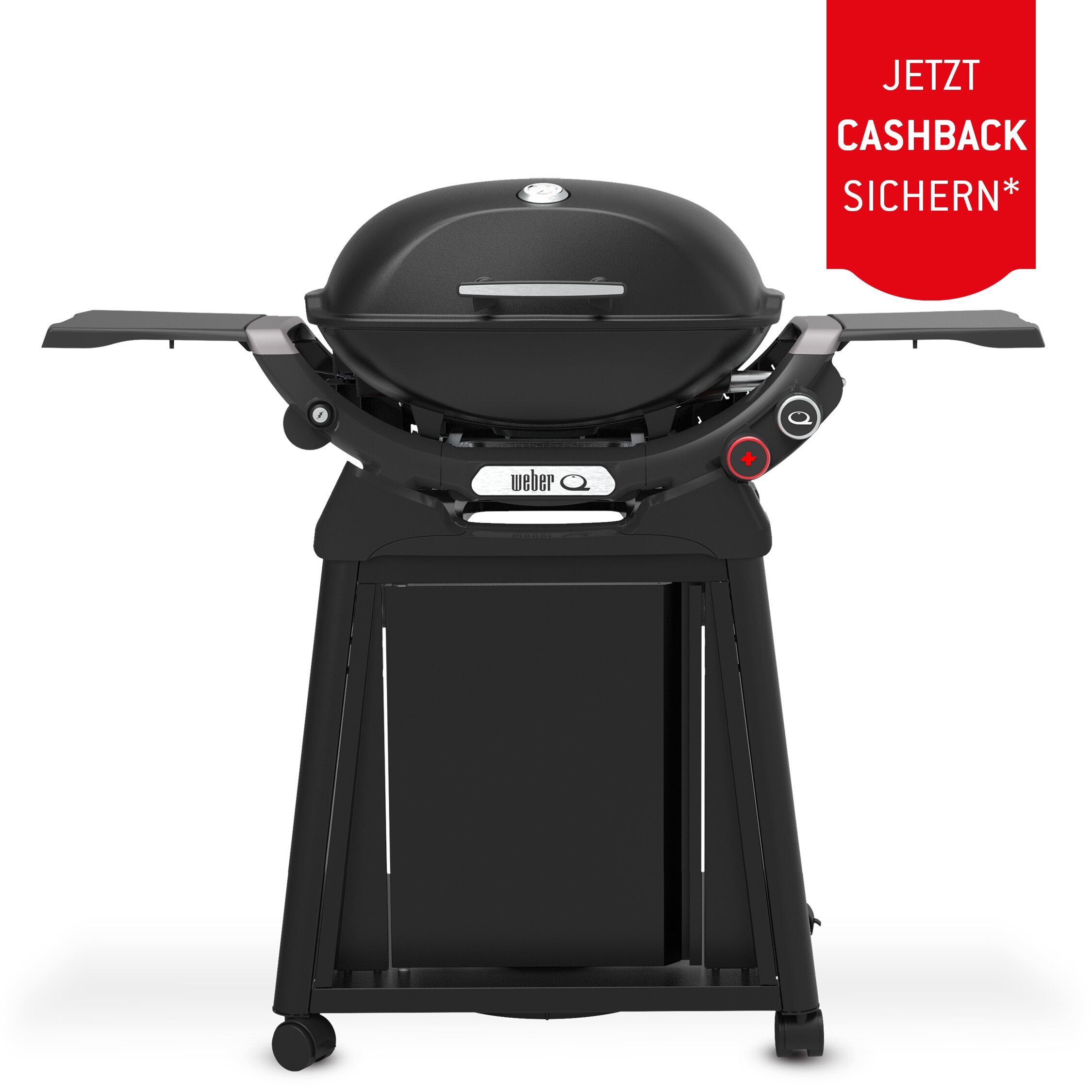 Weber Q 2800N+ Gasgrill mit Premium-Rollwagen