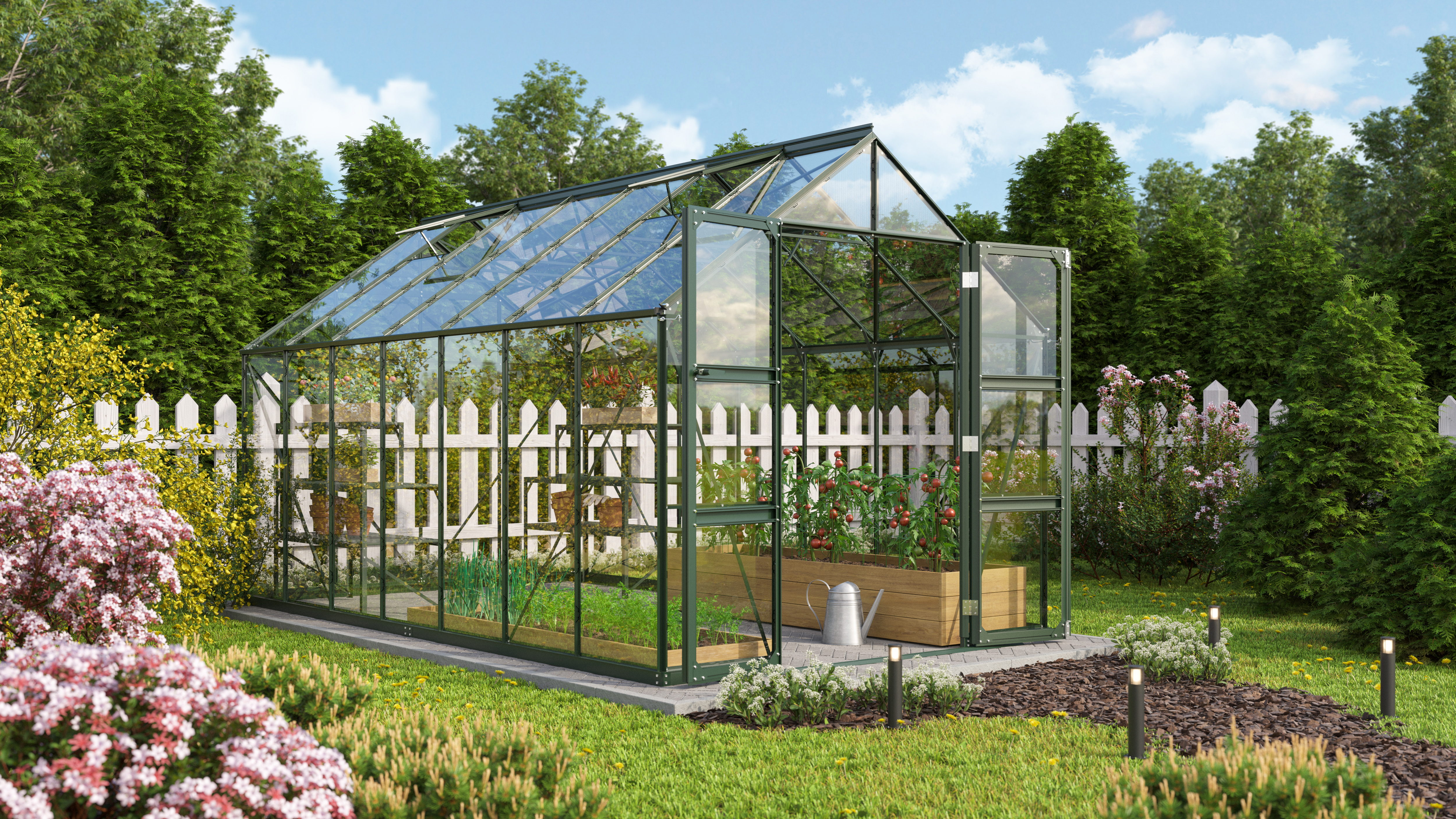 Gewächshaus Domus 11500 ESG3mm, smaragd