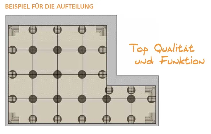 Randabschlusshalter PRO 120x145x10 mm für Plattenlager BASIC & PRO