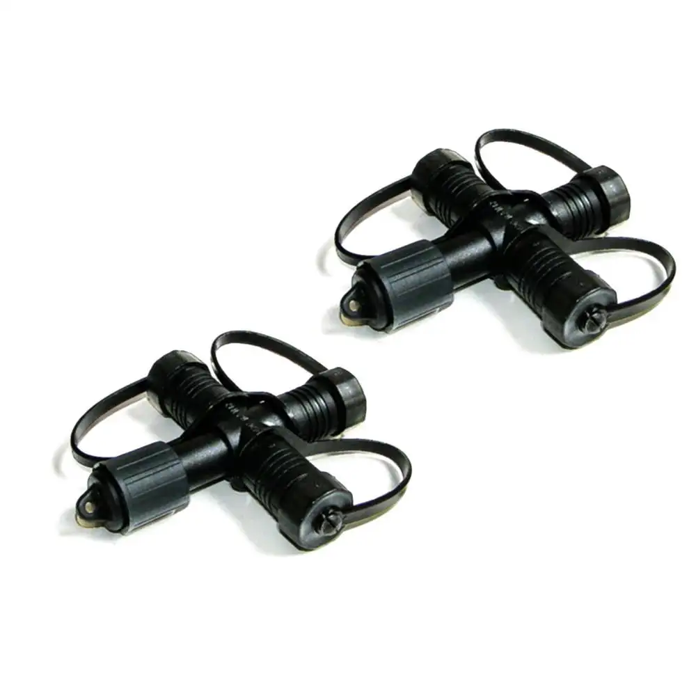 Steckverbinder 230V wasserdicht • Kabelverbinder mehrere Ausgänge schwarz • IP67 Gartenbeleuchtung Steckverbinder 230V wasserdicht • Kabelverbinder mehrere Ausgänge schwarz • IP67 Gartenbeleuchtung
