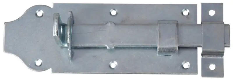 Schlossriegel gerade mit Schlaufe 100mm (Stahl verzinkt (1 Stück) - 686 50 40 75)