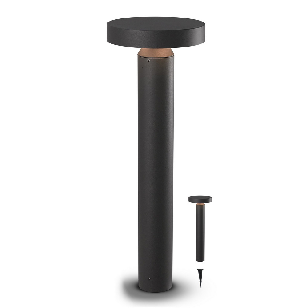 Poller mit Diffusor Rund Ø 20 cm TERRA DOWN - Ht 60 cm - 230V/Klasse II - IP65 - LED 15 W - Warmweiß 3000°k