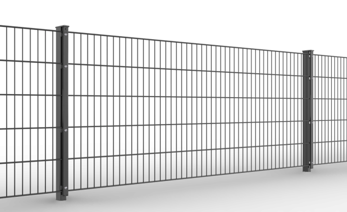 ranko3 Doppelstabmattenzaun mit Klemmhalter je 250 cm Mattenzaun Metallzaun