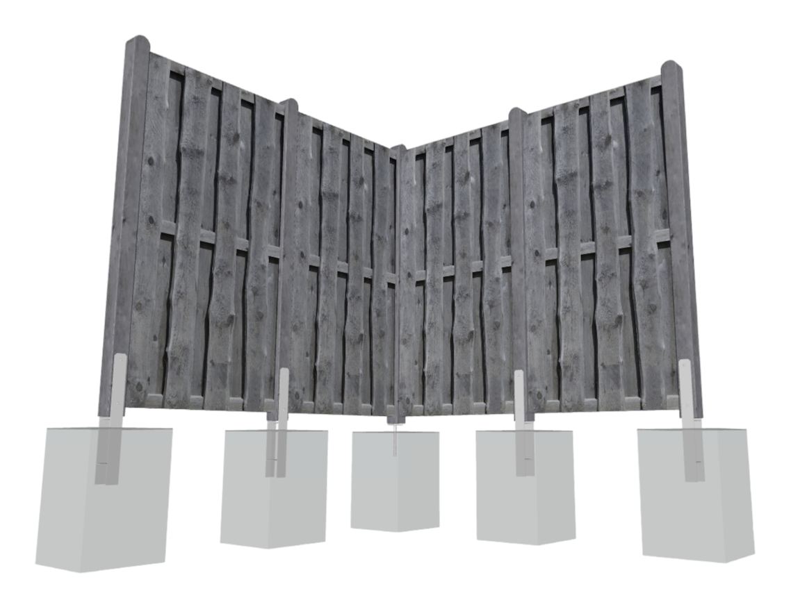 90x180-4xS4hxLsc5cEMcT Sichtschutz NATURA Bohlen-Zaun 90x180 cm Kiefer KDI grau