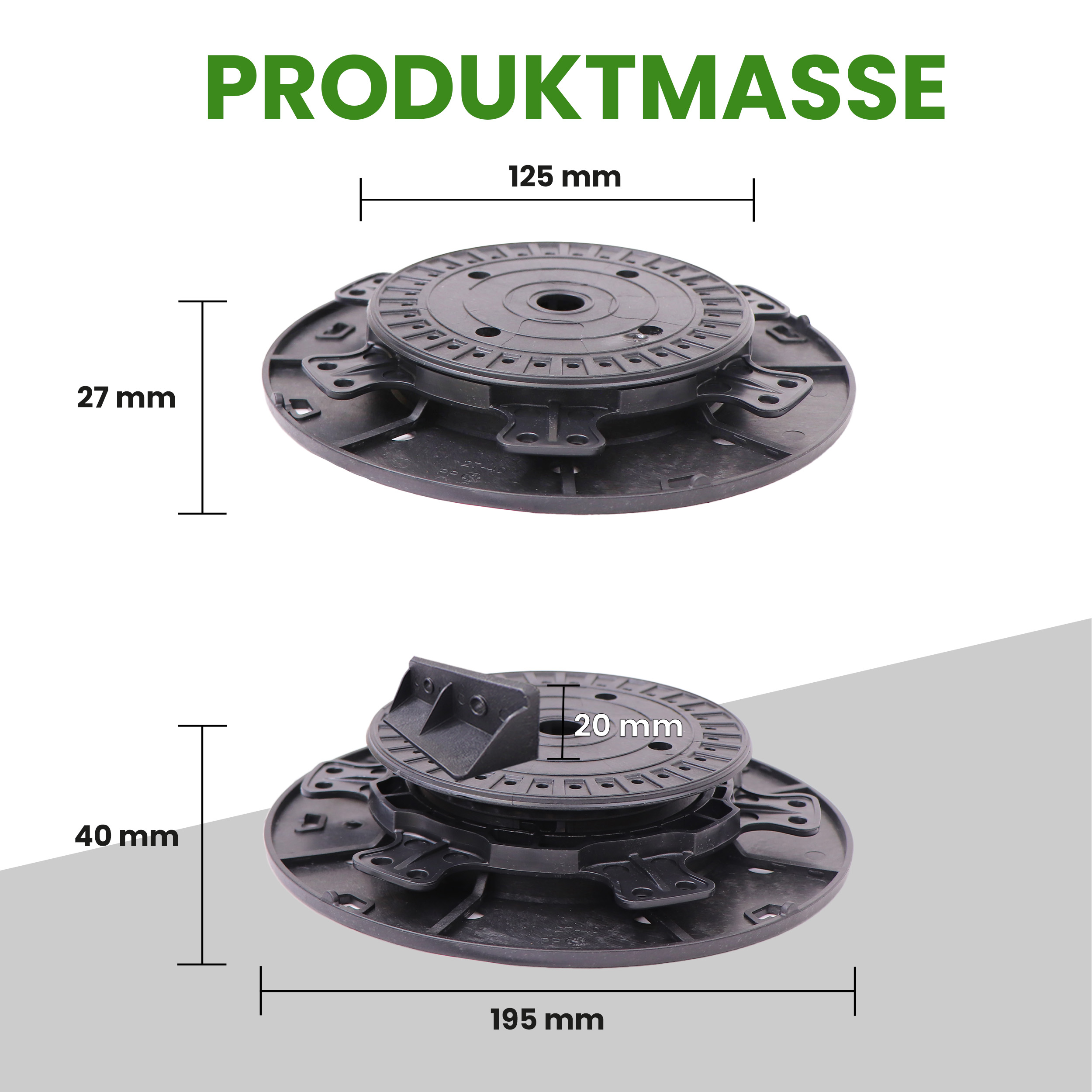 Balkenlager PRO 27–40 mm – 1 Karton höhenverstellbar (96 Stück)