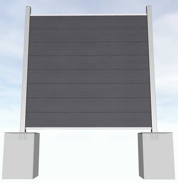 1elem_silber_festschrauben0LnLMxrhHaGnK WPC-Steckprofile PROTEC, 4er-Set 180x21x2 cm basalt-grau co-extrudiert (mit Schutzschicht)
