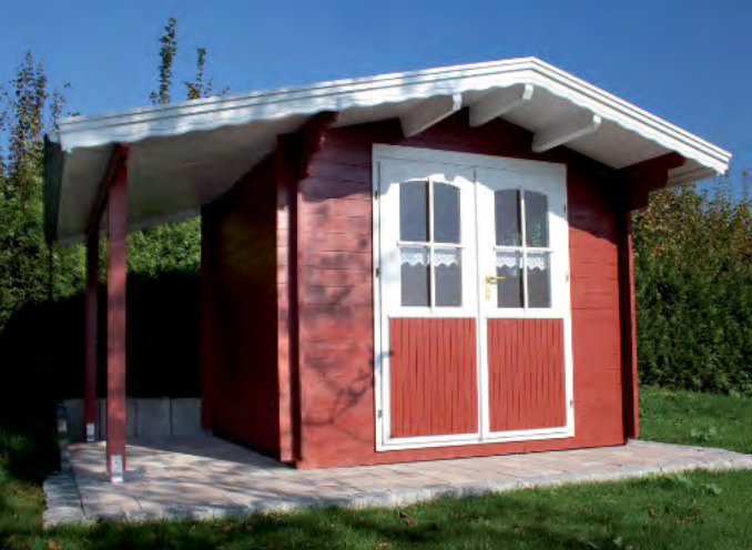 Oslo-Schleppdach Premium Gartenhaus Oslo- Schleppdach