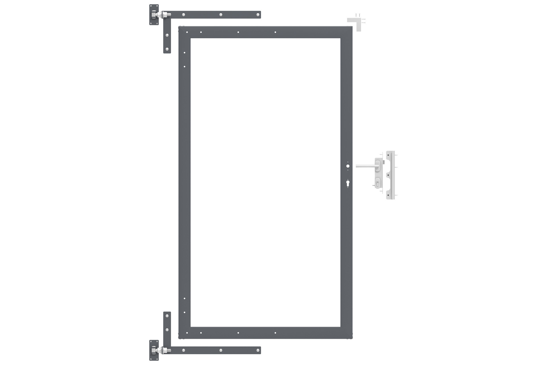 Alu-Torrahmen-anthrazit-inkl-Zubehoer_pLNVo0aw8KV9J Alu-Torrahmen 100x180 cm anthrazit inkl. Zubehör für WPC-Steckzaun