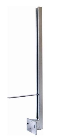 1JjhblHo0tHmF8 Pitzl Balkonsäule BSP C-Profil 50x40x3 mm Stirnseitig zum Andübeln feuerverzinkt Höhe