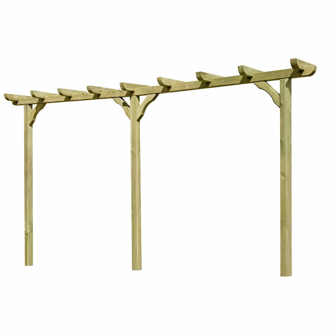 s-l1600B5vPCxNAXTWBf Pergola aus Holz 450 cm lang Torbogen Rankhilfe Rankgerüst Blumenbogen Spalier Rosenbogen