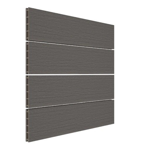 WPC Terrassendiele 25x140 mm Hohlprofil ummantelt Silver Gray 400 cm
