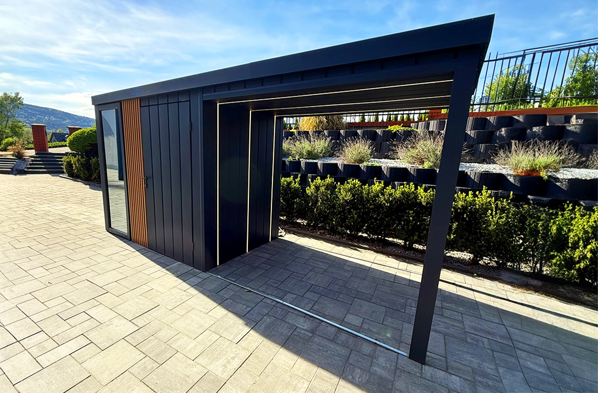 Moderne Gartenüberdachung PEDROSA 