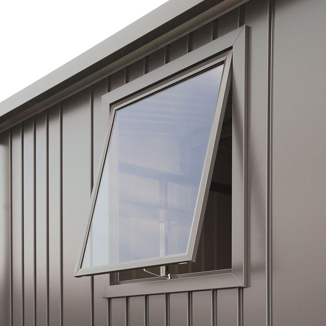 fensterelement Fenster zu Europa quarzgrau-metallic