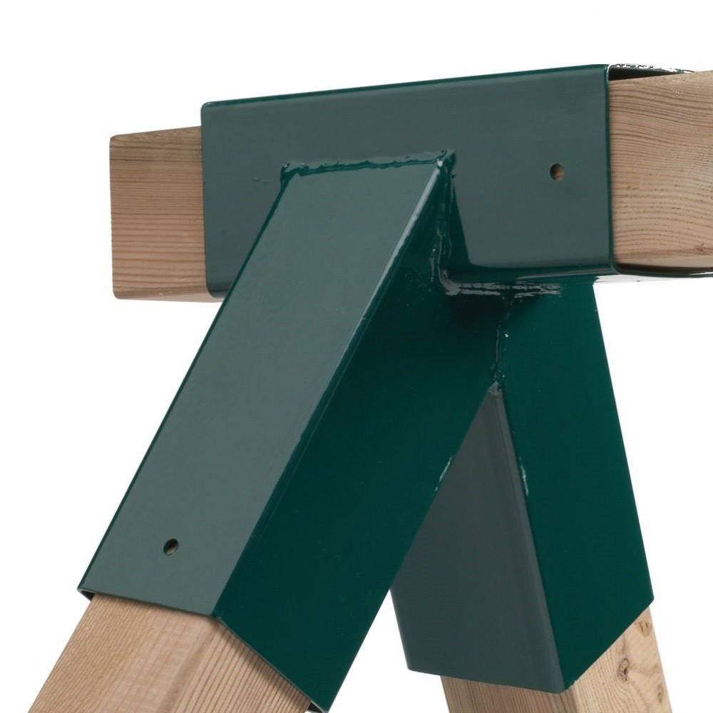Schaukelverbinder 92x92x92 mm Rohrverbindungsstück Stahl für Kantholz 9x9 cm