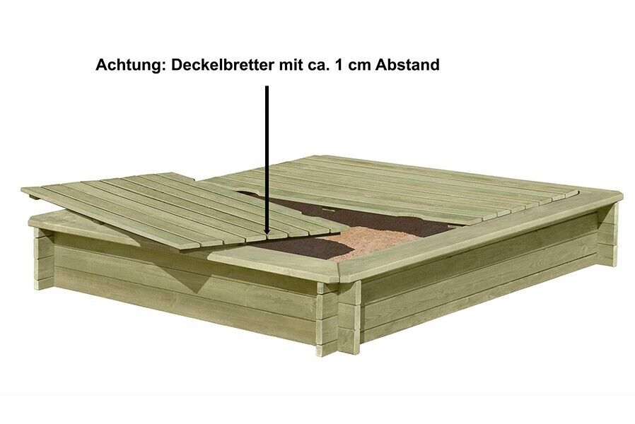 s-l1600ffypWIXZelqti7V Sandkasten aus Holz imprägniert Aufbau mit Stecksystem