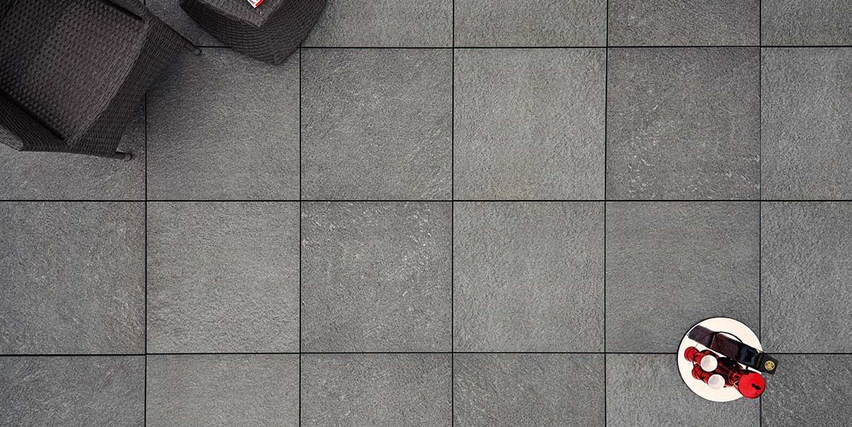 KERAMIKPLATTE COLOSSEO QUARZITE SVEDESE 60x60x2 cm FEINSTEINZEUG MODERN 0,72m², 2 STK.