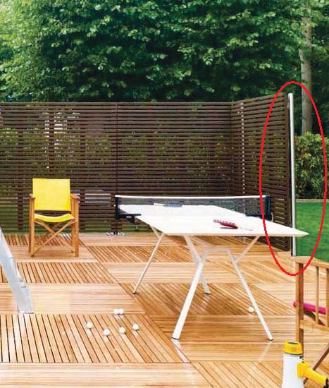 Parador Edelstahlpfosten Eckpfosten Ø 6x144 cm Zaunpfosten zum Einbetonieren V4A