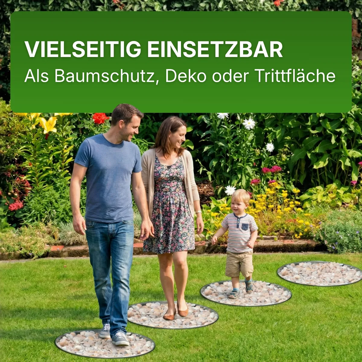 Rasenkante Kreis Beetumrandung Rasenbegrenzung Beeteinfassung