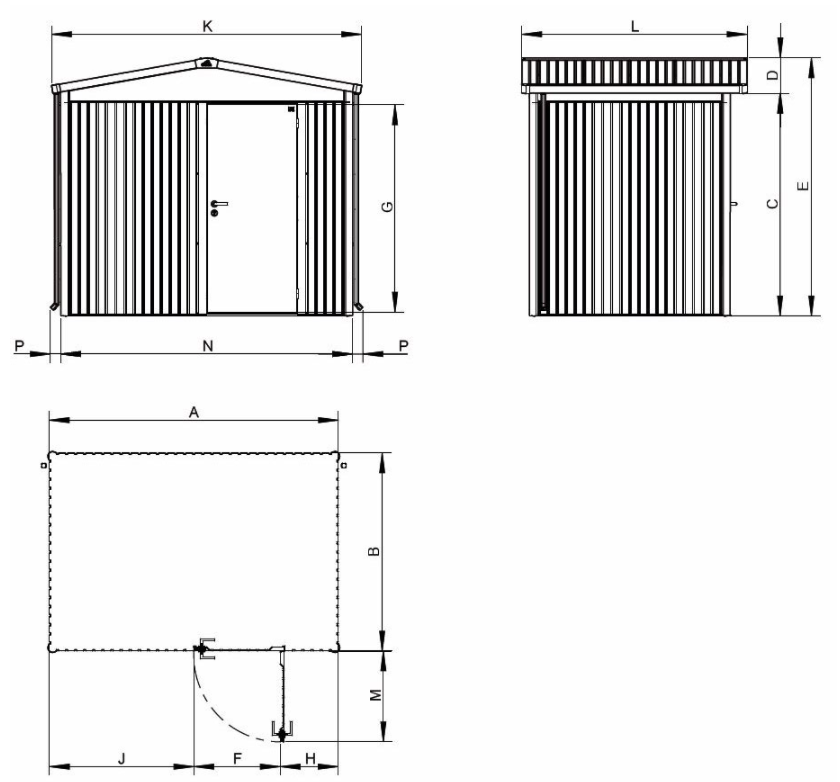 Biohort Gerätehaus Panorama