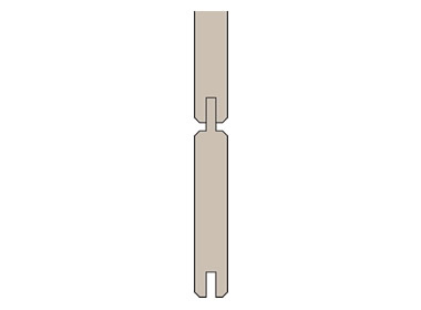fullprofil Steckzaun (1 Set = 8 Stück Füllprofil) Sichtblendenbausatz Lärche natur 20x120x1800 mm