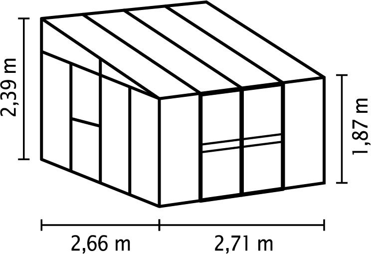 SK_GWH_Helena_7000_266705_40000541_266805 Gewächshaus Helena 7000 ESG/HKP 3/10mm, schwarz